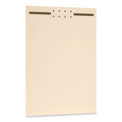 File Divider Set, End Tab: Straight, 1 Fastener, Letter Size, Manila, 100/Box