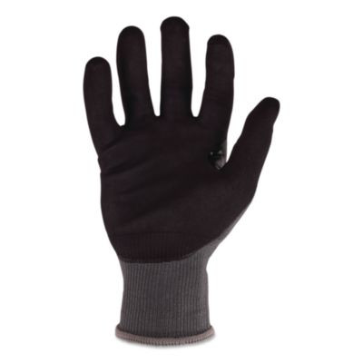 Proflex 7043 Ansi A4 Nitrile Coated Cr Gloves, En388: 4X42D, 10" Long, Xx-Small (5), Gray, Pair