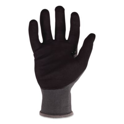 Proflex 7043 Ansi A4 Nitrile Coated Cr Gloves, En388: 4X42D, 10" Long, X-Small (6), Gray, Pair