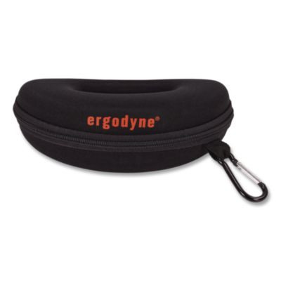 Skullerz 3226 Zippered Hard Case With Carabiner, 6.3" x 2.95" x 2.56", Black