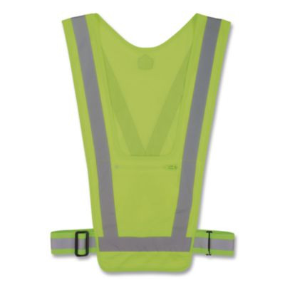 Glowear 8045X Hi-Vis Safety Vest, Polyester, One Size, Lime