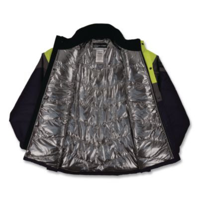 N-Ferno 6464 Insulated Freezer Jacket With Amplifire Heat Reflective Lining, X-Small, Navy