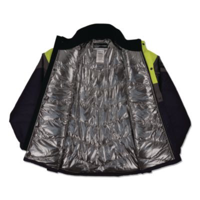 N-Ferno 6464 Insulated Freezer Jacket With Amplifire Heat Reflective Lining, 5X-Large, Navy