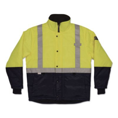 N-Ferno 6478 Class 2 Hi-Vis Freezer Jacket, X-Small, Lime
