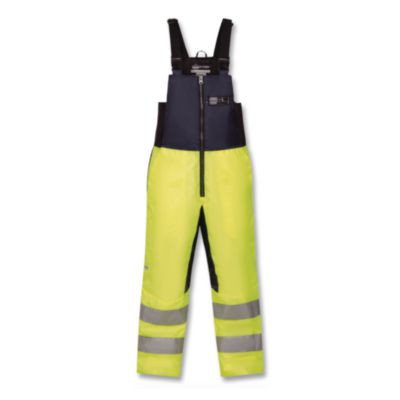 N-Ferno 6479 Hi-Vis Freezer Bib Overalls, 5X-Large, Lime