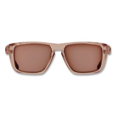Skullerz Sixten Anti-Scratch Enhanced Anti-Fog Safety Glasses With Side Shields, Translucent Tan Full Frame, Tan Dual Lens