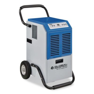 Commercial Dehumidifier With Humidistat, 70 Pt Tank Capacity, 17 x 20.31 x 32.5, Gray