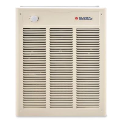 Fan Forced Wall Heater With Enclosed Motor, 4,000 W, 15.75 x 5 x 19.25, White