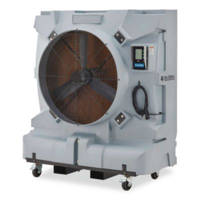 Portable Evaporative Cooler With Direct Drive, 36", 3 Speeds, 74 Gal
