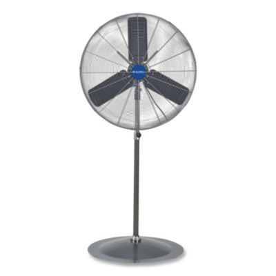 Oscillating Pedestal Fan, 30", 3 Speeds, Gray