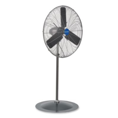 Oscillating Pedestal Fan, 30", 3 Speeds, Gray
