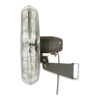 Oscillating Wall Mount Fan, 30", 3 Speeds, Black