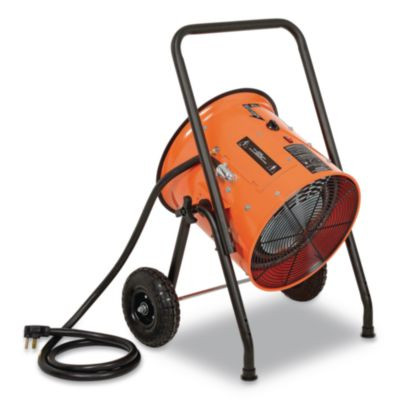 Portable Salamander Heater With Adjustable Thermostat, 10,000 W, 21.59 x 28 x 38.5, Orange
