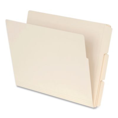 Manila End Tab Expansion Folders, 1/3-Cut Tabs: Assorted, Letter Size, 0.75" Expansion, Manila, 100/Box