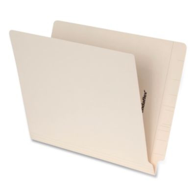 Manila End Tab Folders, Straight Tabs, Letter Size, 0.75" Expansion, Manila, 50/Box