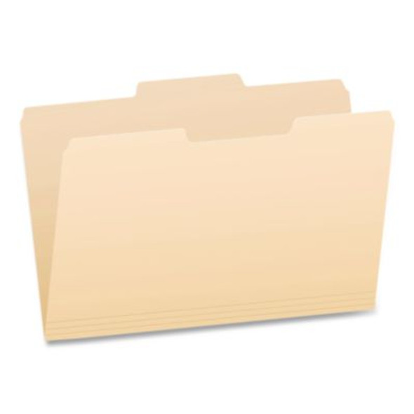 Manila File Folders, 1/3-Cut Tabs: Center Position, Legal Size, 0.75" Expansion, Manila, 100/Box