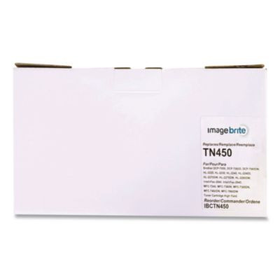 Compatible Tn450 High-Yield Toner, 2,600 Page-Yield, Black