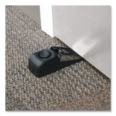 Hotel Doorstop Alarm, Wedge, Black/Silver