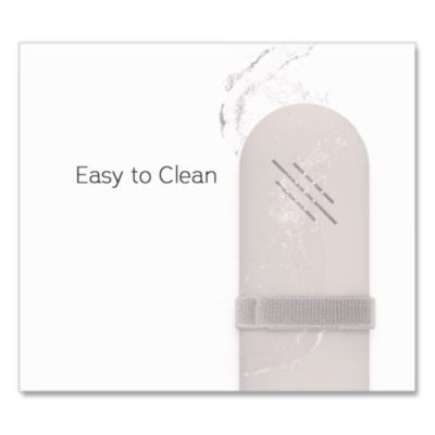 Silicone Travel Pouch, 3 x 1.3 x 9, Light Gray