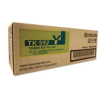 Tk592y Toner, 7,000 Page-Yield, Yellow