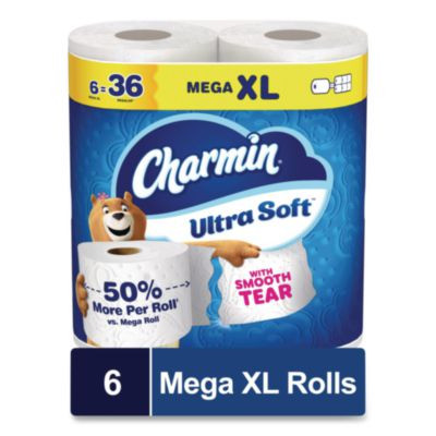 Ultra Soft Bathroom Tissue, Septic Safe, 2-Ply, White, 312 Sheets/Roll, 18 Rolls/Carton