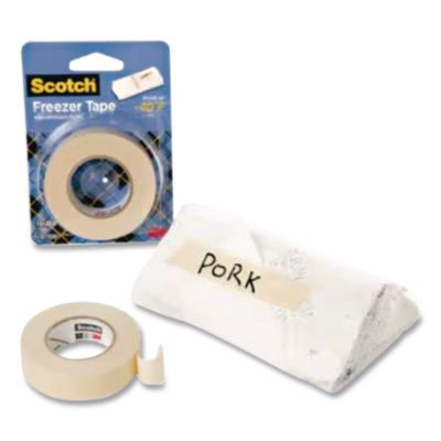 Freezer Tape, 1.5" Core, 0.75" x 1,000", Tan