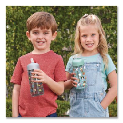 Puppy Love Plastic Water Bottle, 15 Oz, Multicolor