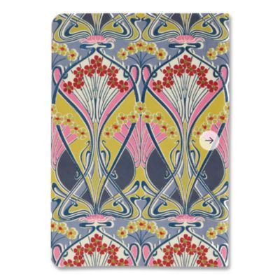 Liberty London Embroidered Cover Journal, Ianthe Bloom Artwork, Medium/College Rule, Multicolor Cover, (50) 10 x 7 Sheets