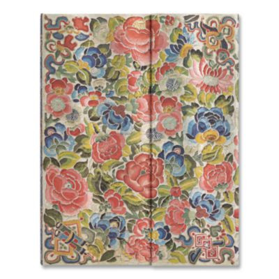 Paperblanks Hardcover Journal, Liyuan Pear Garden Artwork, Medium/College Rule, Multicolor Cover, (72) 9 x 7 Sheets