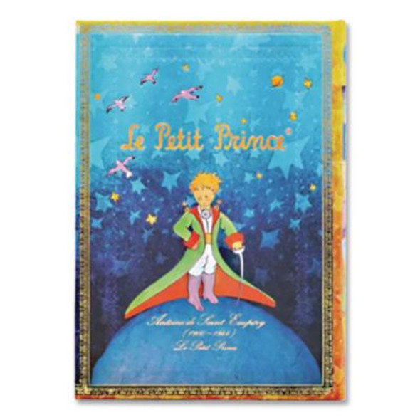Paperblanks Hardcover Journal, Saint-Exupery Little Prince Artwork, Medium/College Rule, Multicolor Cover, (72) 10 x 7 Sheets