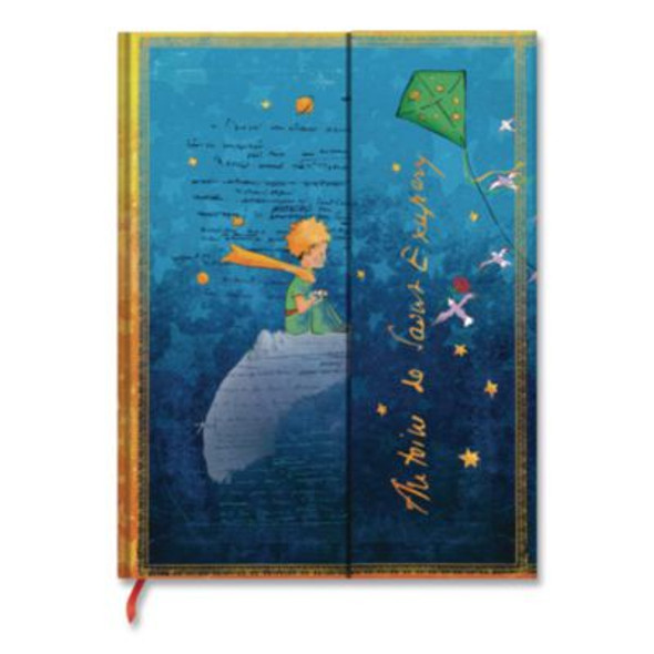 Paperblanks Hardcover Journal, Saint-Exupery Little Prince Artwork, Medium/College Rule, Multicolor Cover, (72) 10 x 7 Sheets