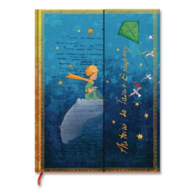 Paperblanks Hardcover Journal, Saint-Exupery Little Prince Artwork, Medium/College Rule, Multicolor Cover, (72) 10 x 7 Sheets