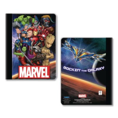 Licensed Composition Book, Marvel Avengers, Wide/Legal Rule, Multicolor Cover, (100) 9.75 x 7.5 Sheets