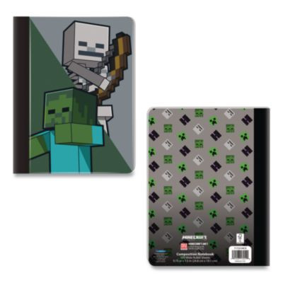 Licensed Composition Book, Minecraft, Wide/Legal Rule, Multicolor Cover, (100) 9.75 x 7.5 Sheets
