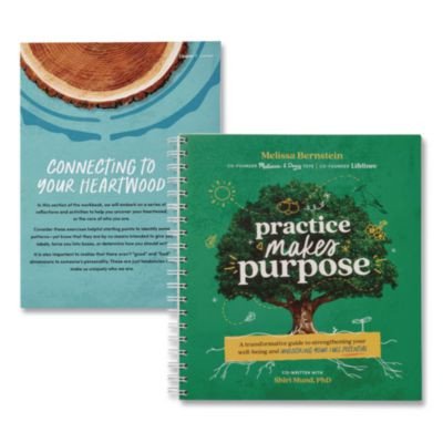 Guided Journal: Practice Makes Purpose By Melissa Bernstein And Shiri Mund, Phd, Green Tree Cover, (90) Sheets