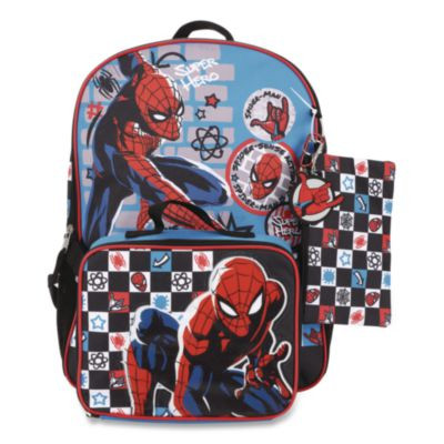 Spiderman Kids 5-Piece Backpack Set, 16", Multicolor