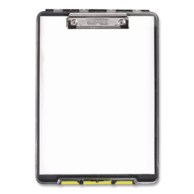 Clearview Clipcase Storage Clipboard, 0.35" Clip Capacity, Holds 8.87 x 12.25 Sheets, Gray/Yellow
