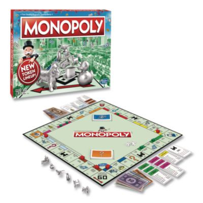 Monopoly New Edition Classic Board Game, 2 To 8 Players, Ages 8 And Up, 117 Pieces