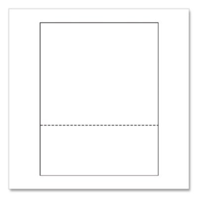 Perforated Paper, 92 Bright, Perforated 3.63 From Bottom, 24 Lb Bond Weight, 8.5 x 11, White, 500 Sheets/Ream, 5 Reams/Carton