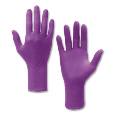 Polaris Nitrile Exam Gloves, Aql 0.65, X-Large, 7.5 Mil Thick, 12" Long, Dark Magenta, 50/Box, 10 Boxes/Carton