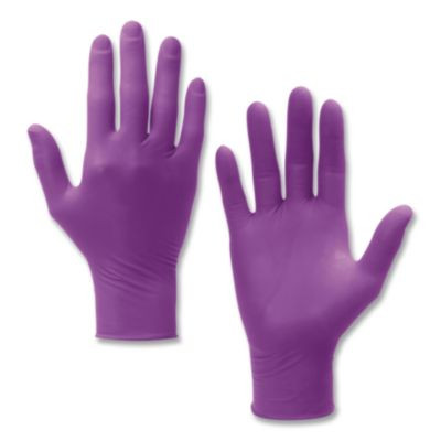 Polaris Nitrile Exam Gloves, Aql 0.65, Large, 5.9 Mil Thick, 9.5" Long, Dark Magenta, 100/Box, 10 Boxes/Carton