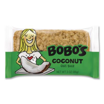 Oatmeal Bars, Coconut, 3 Oz Individually Wrapped, 12/Box