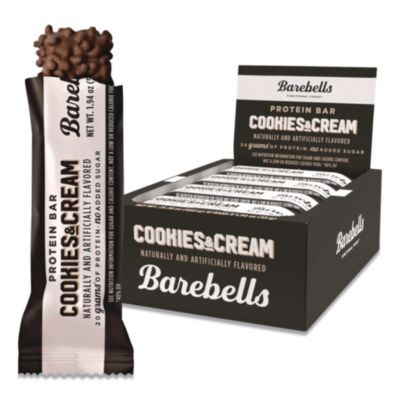 Cookies And Cream Protein Bars, 1.9 Oz Individually Wrapped, 12/Box