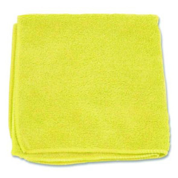 Microfiber Cleaning Cloths, 12 x 12, Yellow, 12/Pack