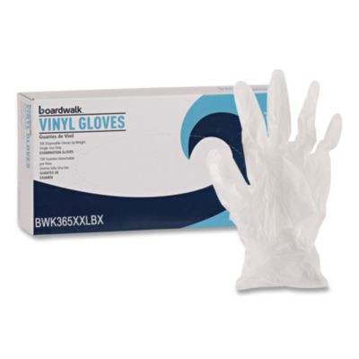 General Purpose Vinyl Gloves, Powder-Free, Xx-Large, 2.6 Mil Thick, 9.5" Long, Clear, 100/Box, 10 Boxes/Carton