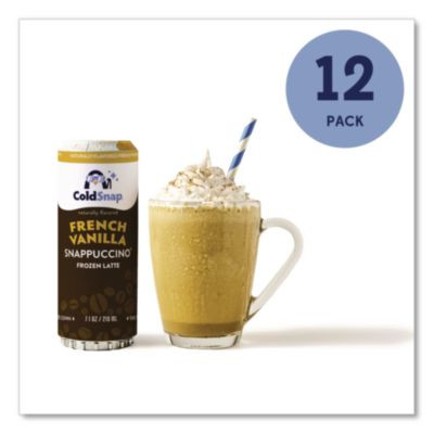 French Vanilla Snappuccino Frozen Latte Pod, 7. 1 Oz Pod For Coldsnap Machine, 12/Carton