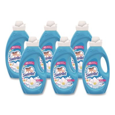 Fabric Softener, Floral Scent, 46 Oz Bottle, 6/Carton