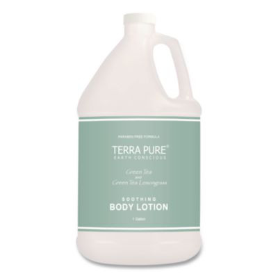 Terra Pure Lotion Gallon, 1 Gal Bottle, Green Tea And Lemongrass Scent