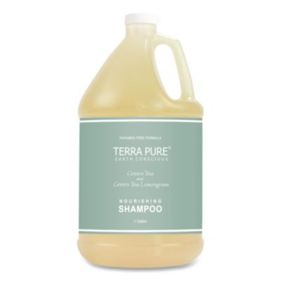Terra Pure Shampoo Gallon, Green Tea Lemongrass Scent, 1 Gal Bottle