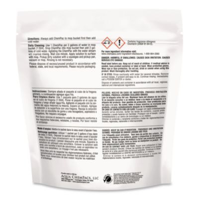 Aqua Chempacs Heavy Duty Floor Cleaner, Lavender Scent, 100 Chempacs/Pack